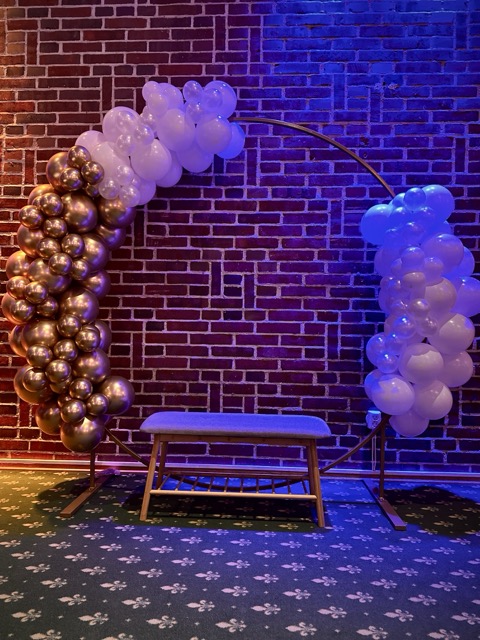 Valokuvausseinä juhliin ja tapahtumiin. Tämä toteutus Vanajan linnassa yrityksen 10v juhlissa.