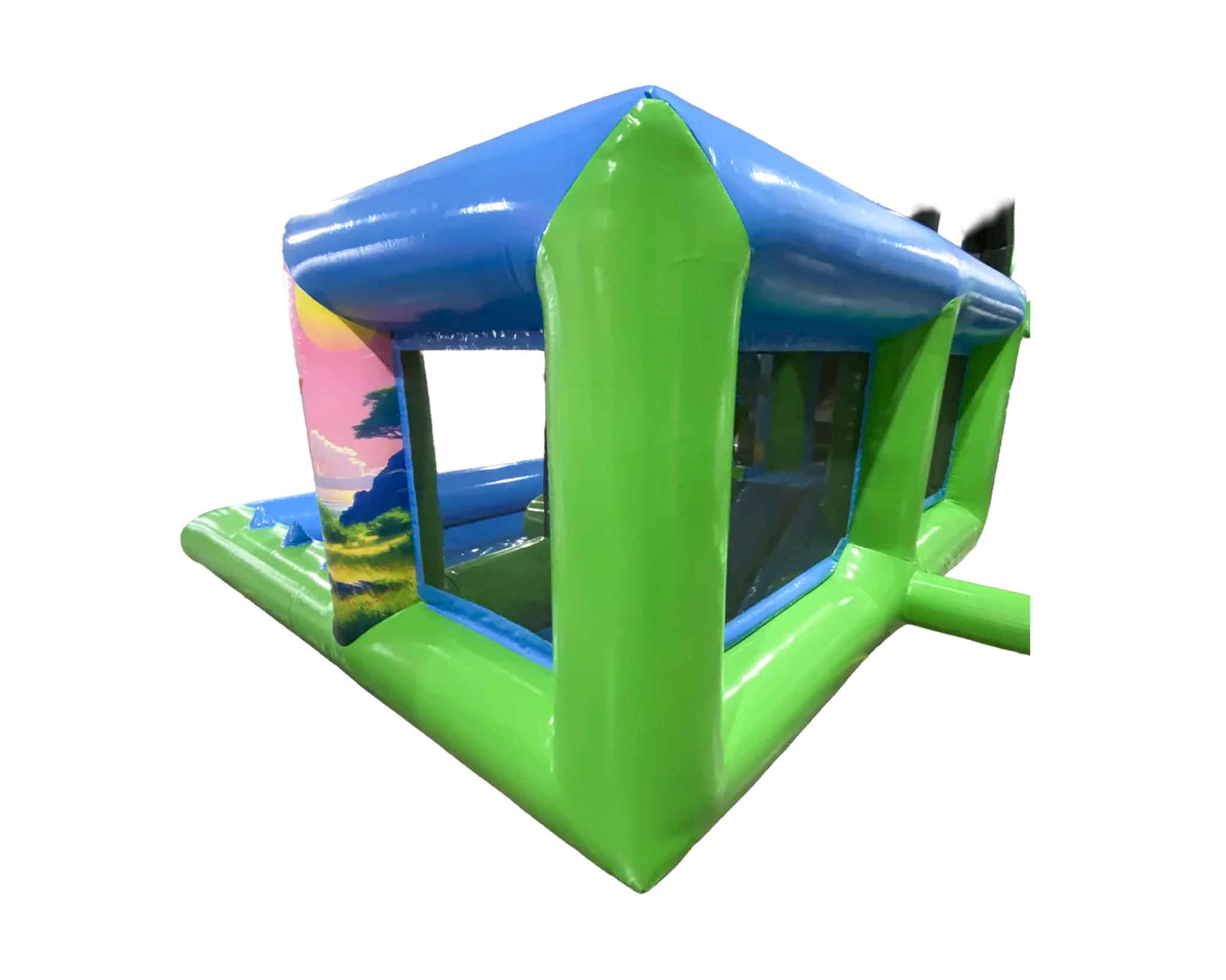 pomppulinna sisälle